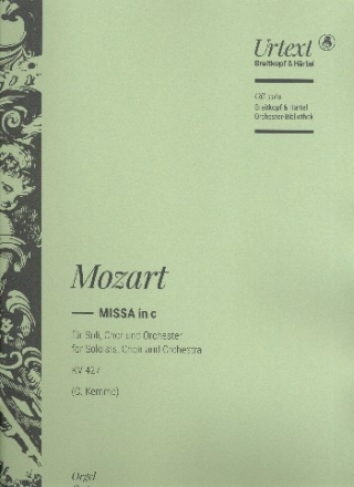 Missa c-Moll KV427 fr Soli, gem Chor und Orchester Orgel