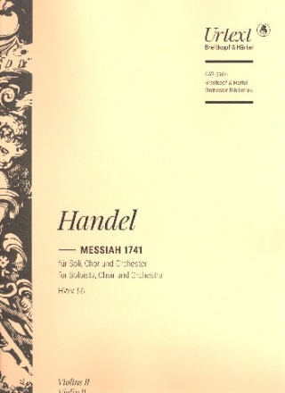 Messiah HWV56 fr Soli, gem Chor und Orchester Violine 2