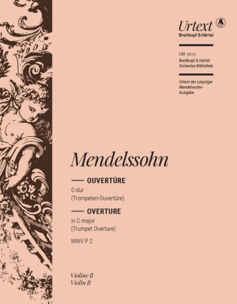 Mendelssohn-Bartholdy, Felix, Ouvertre C-Dur [op. 101] MWV P 2 Orchester Violine 2