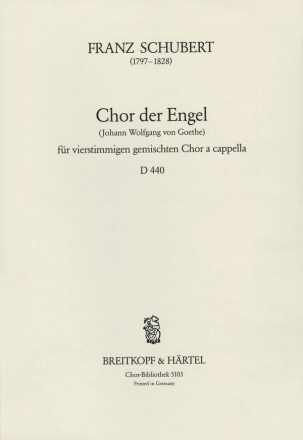 Chor der Engel D440 fr gem Chor a cappella Partitur (dt)