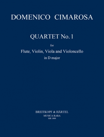 Quartett D-Dur Nr.1 fr Flte, Violine, Viola und Violoncello Stimmen