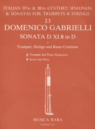 Sonata Nr. XI/8 fr Trompete, Streichorchester und Bc fr Trompete und Klavier