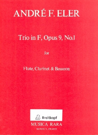 Trio in F op9,1 fr Flte, Klarinette und Fagott Stimmen