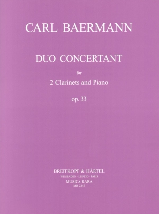 Duo concertant op.33 fr 2 Klarinetten und Klavier