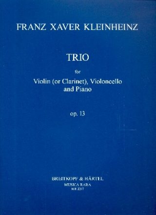 Trio op.13 fr Violine (Klarinette), Violoncello und Klavier Stimmen