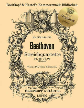 Streichquartette op.59, 74, 95 fr Streichquartett Stimmen