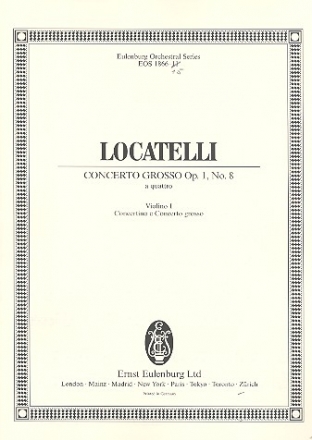 Concerto grosso f-Moll op.1,8 fr 2 Violinen, Viola, Violoncello und Streichorchester Violine 1