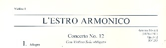 Konzert E-Dur L'Estro Armonico op.3,12 RV265 fr Violine, Streicher und Bc Violine 1