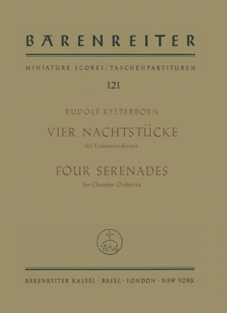 TP121  R.Kelterborn, Vier Nachtstcke (1963) fr Kammerorchester  Studienpartitur