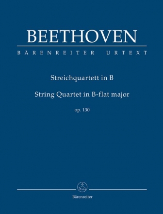 Quartett B-Dur op.130 fr 2 Violinen, Viola und Violoncello Studienpartitur