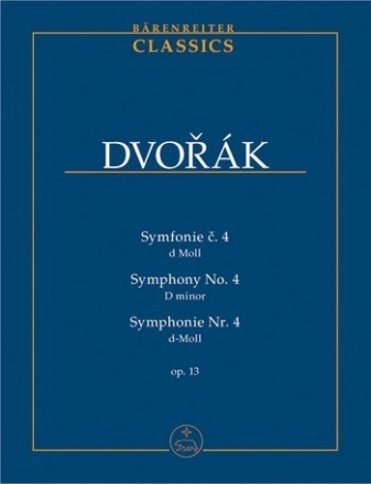 Sinfonie d-Moll Nr.4 op.13 fr Orchester Studienpartitur