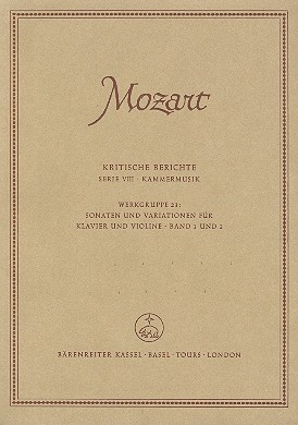 Neue Mozart Ausgabe Serie 8 Werkgruppe 23 Kritischer Bericht