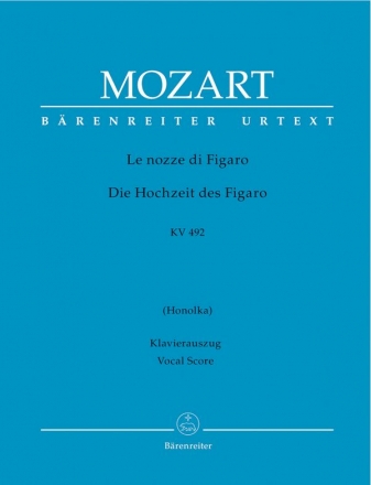 Le nozze di Figaro KV492  Klavierauszug (it/dt, kartoniert)