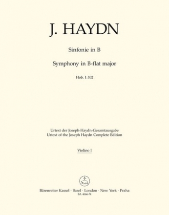 Haydn, Joseph Londoner Sinfonie - Hob.I:102 Stimme(n), Urtextausgabe V1