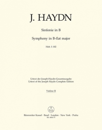 Haydn, Joseph Londoner Sinfonie - Hob.I:102 Stimme(n), Urtextausgabe V2