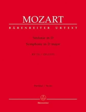 Sinfonie 1. und 2. Satz Ouvertura und Nr. 1 zu 'Ascanio in Alba' KV 111. Fina Partitur, Urtextausgabe Orch