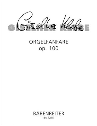 Orgelfanfare - Spielpartitur(en) Org