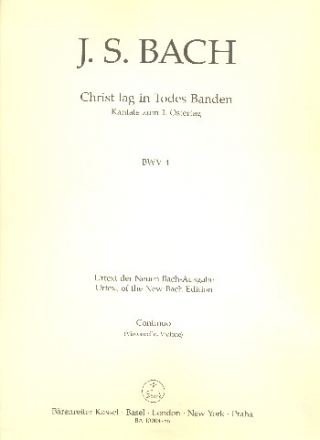 Christ lag in Todesbanden Kantate Nr.4 BWV4 Violoncello/Kontrabass/Violone