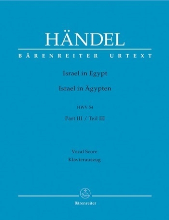 Israel in gypten HWV54 fr Soli, gem Chor und Orchester Partitur