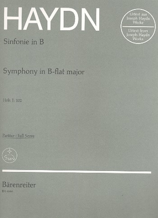 Sinfonie B-Dur Hob.I:102 fr Orchester Partitur