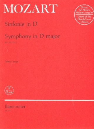 Sinfonie KV97 fr Orchester Partitur