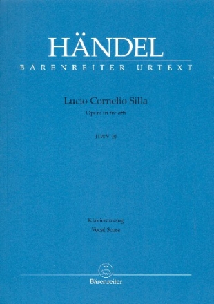 Lucio Cornelio Silla HWV10  Klavierauszug (it/dt)