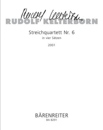 Streichquartett in vier Stzen Partitur, Stimmensatz StrQuar