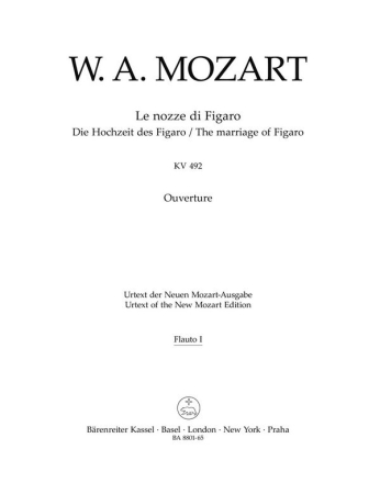 Ouvertre zu Le nozze di Figaro KV492 fr Orchester Harmoniestimmen