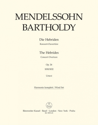 Die Hebriden op.26 (Rom Fassungen) fr Orchester Harmoniestimmen