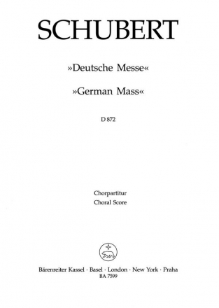 Deutsche Messe D872 fr Soli, gem Chor und Orchester Chorpartitur