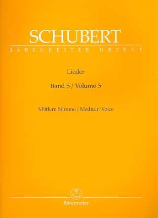 Lieder Band 5 fr Gesang (mittel) und Klavier praktische Ausgabe