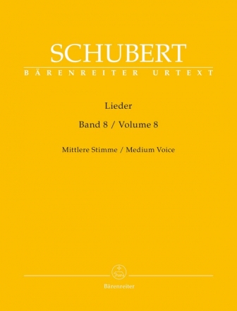 Lieder Band 8 fr Gesang (mittel) und Klavier praktische Ausgabe