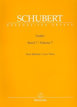 Lieder Band 7 fr Gesang (tief) und Klavier