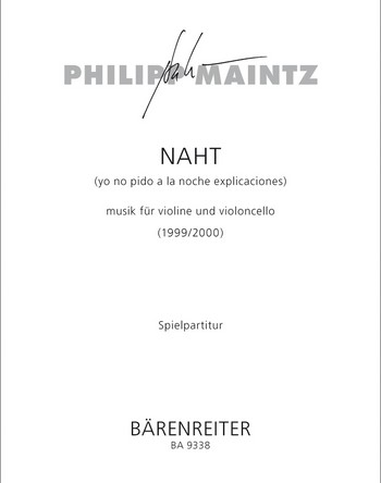 Naht fr Violine und Violoncello Spielpartitur