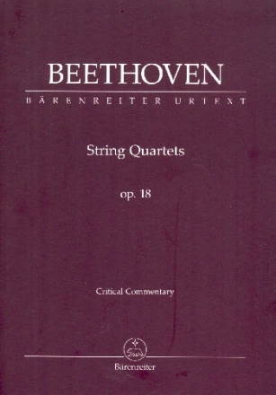 String Quartets op.18  Critical Commentary (en)