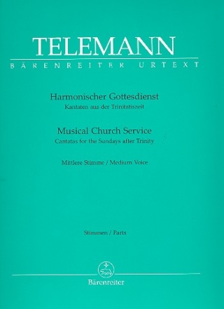 Harmonischer Gottesdienst fr Gesang, Melodieinstrument und Bc Stimmen