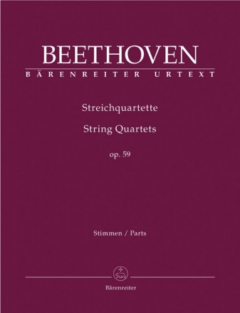 Streichquartette op.59  Stimmen