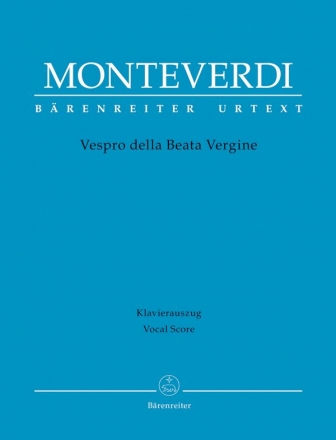 Vespro della beata vergine  fr Soli, gem Chor und Orchester Klavierauszug