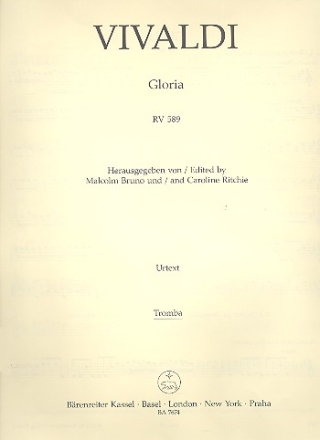 Gloria RV589 fr Soli, gem Chor und Orchester Harmoniestimmen