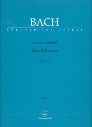 Messe h-Moll BWV232 fr Soli, gem Chor und Orchester Viola