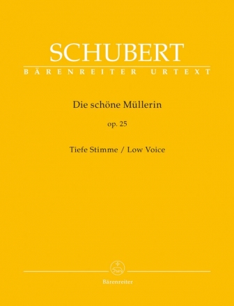 Die schne Mllerin op.25 D795 fr Gesang (tiel) und Klavier praktische Ausgabe