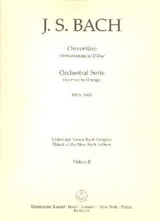 Ouvertre D-Dur Nr.3 BWV1068 fr Orchester Violine 2