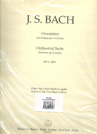 Ouvertre D-Dur Nr.4 BWV1069 fr Orchester Harmoniestimmen