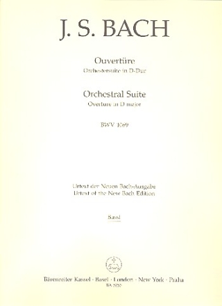 Ouvertre D-Dur Nr.4 BWV1069 fr Orchester Violoncello/Kontrabass