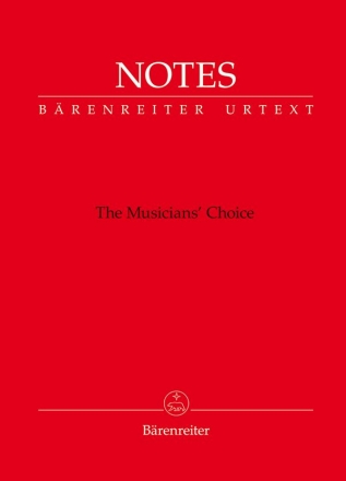 Notizbuch Notes - The Musician's Choice Umschlag Mozart-rot (Mindestabnahme 10 Stk)