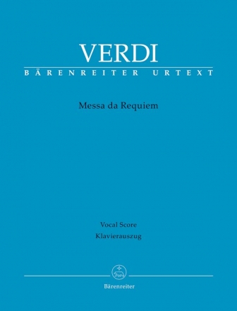 Messa da Requiem fr Soli, gem Chor und Orchester Klavierauszug