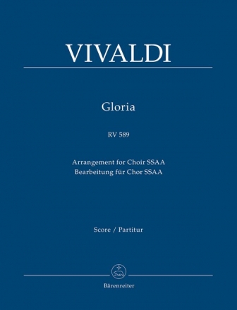 Gloria RV589 fr Frauenchor und Orchester Partitur