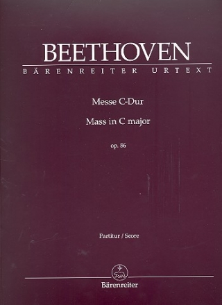 Messe C-Dur op.86 fr Soli, gem Chor und Orchester Partitur