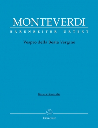 BA8794-86  C.Monteverdi, Vespro della Beata Vergine  Basso continuo