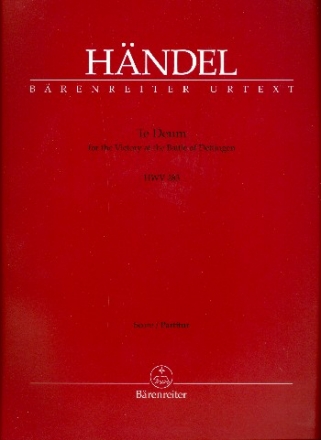 Dettinger Te Deum HWV283 fr Soli, gem Chor und Orchester Partitur (en)